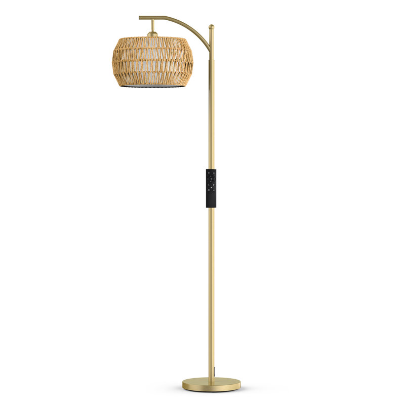 Lampe sur pied mate 62,5 po Kenerie, Or