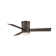 Axis 3 - Blade Indoor/Outdoor Smart Flush Mount Ceiling Fan with Remote Control and LED Light Kit Included, Works With Alexa and iOS / Android App