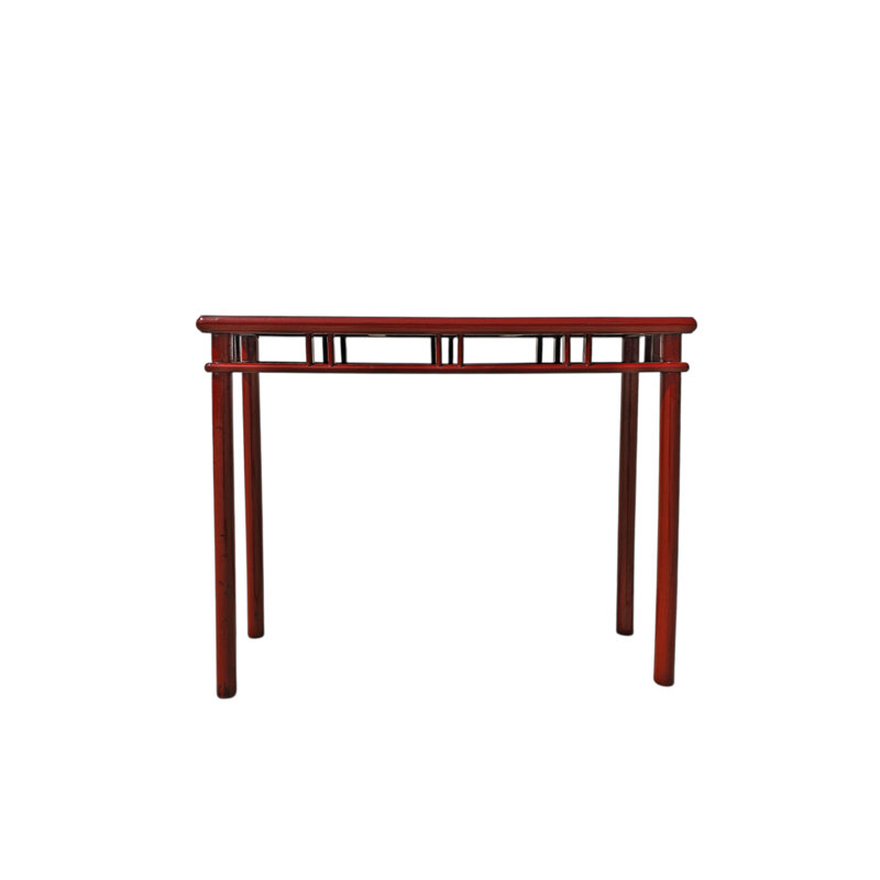 Console rouge laqué de 38 po