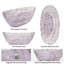 69" X 29.5" Freestanding Bathtub Resin Soaking Tub Transparent Wavy Surface