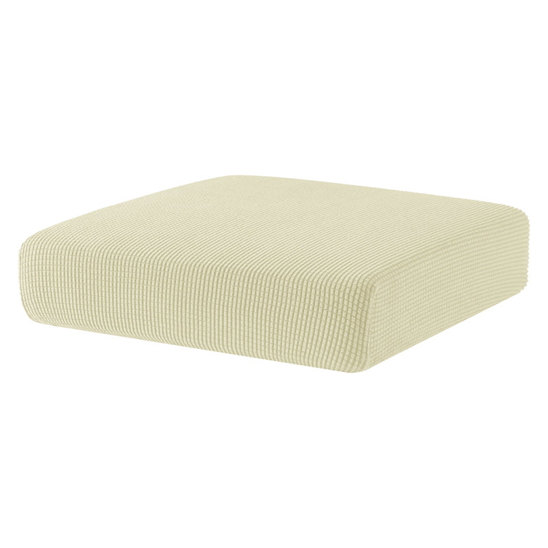 Box Cushion Armchair Slipcover, Ivory