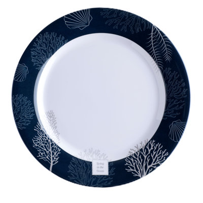 6 Piece Melamine Dinner Plate Set - Living
