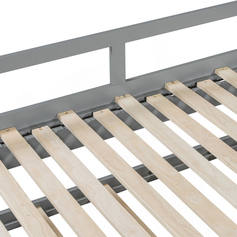 Lit de jour extensible avec couchette, Gris