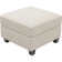 Chenille Storage Ottoman, Footstool Module Part for Chenille Sectional Sofa