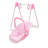 Doll Swing and Carrier in Pink Gingham