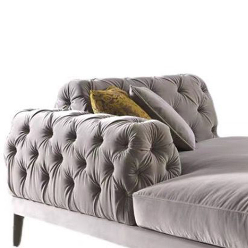 Comfortable velvet high stretch sponge recliner, Right Hand Facing