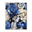Horloge murale florale bleue à motif floral victorien I-266008297