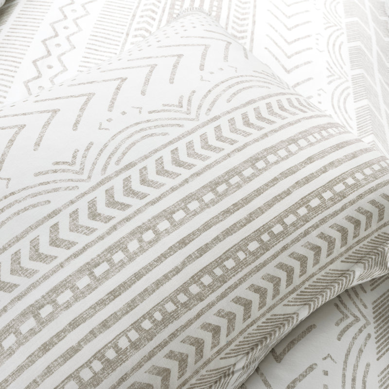 Ensemble de housse de couette réversible 3 pièces Standard Cotton 460 TC, Housse de couette très grand + 2 taies décorativ