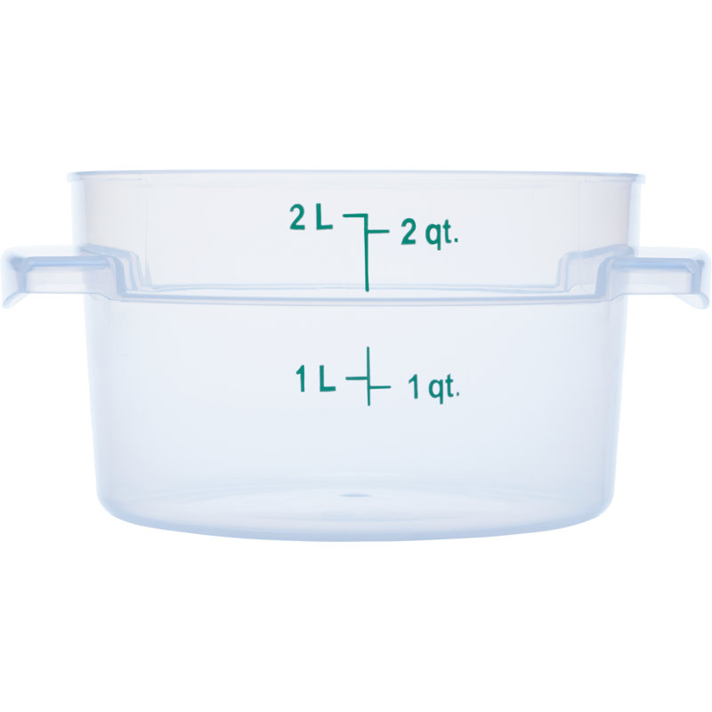 Contenant alimentaire rond 2 pintes - transparent, Transparent