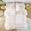 Housse de couette réversible pour lit simple en coton avec motifs floraux joyeux et jungle