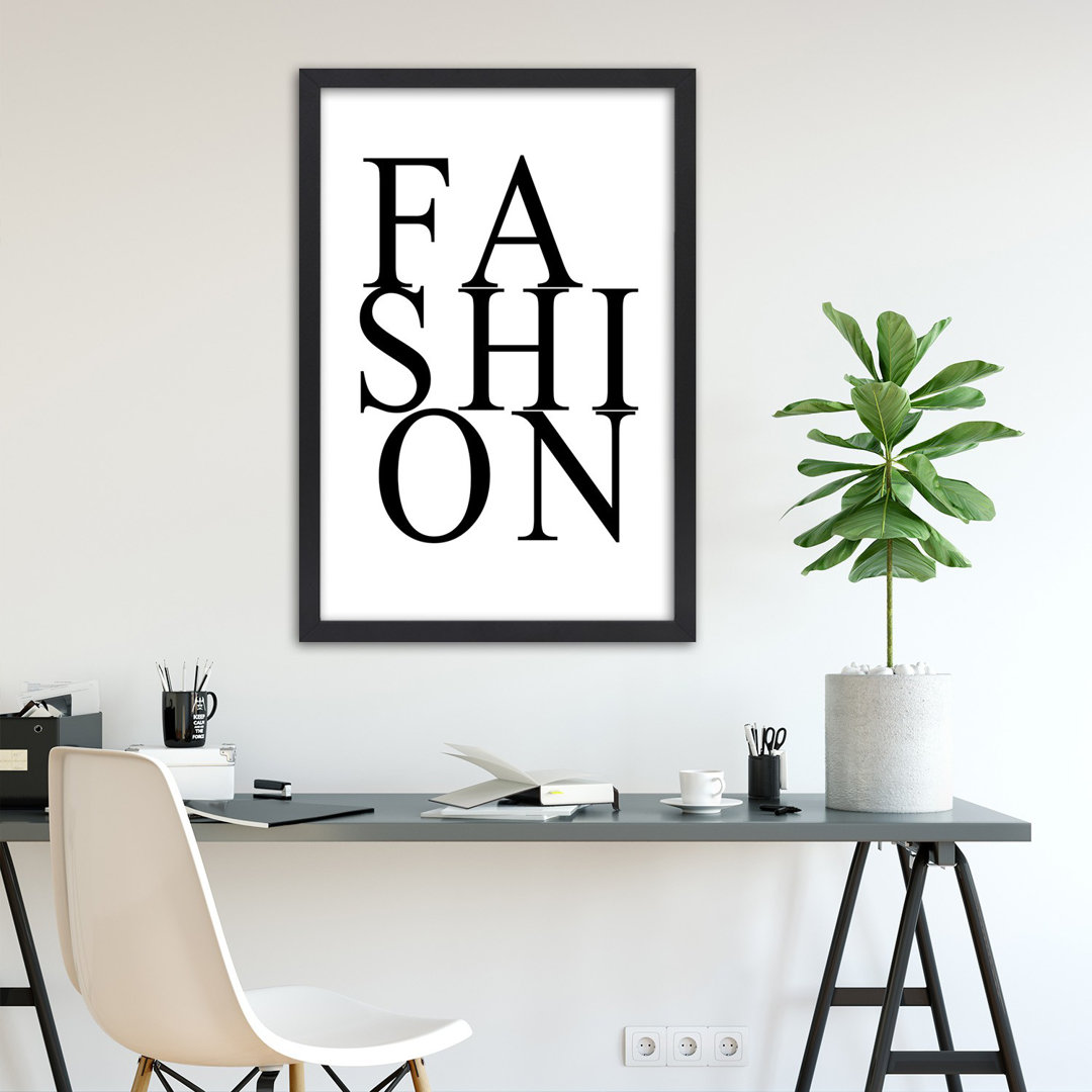 Gerahmtes Poster Fashion