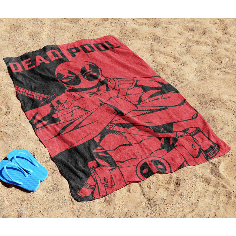 Marvel Deadpool Pool Father 100% Cotton Beach Towel