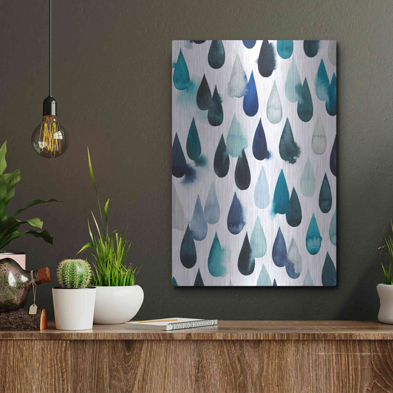 «Water Drops I» par Grace Popp, H 16 po x l 12 po