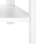 Zyn 59 Inch Corner Shelf, 4 Tier Etagere Open V Ladder Bookcase, White-544733320