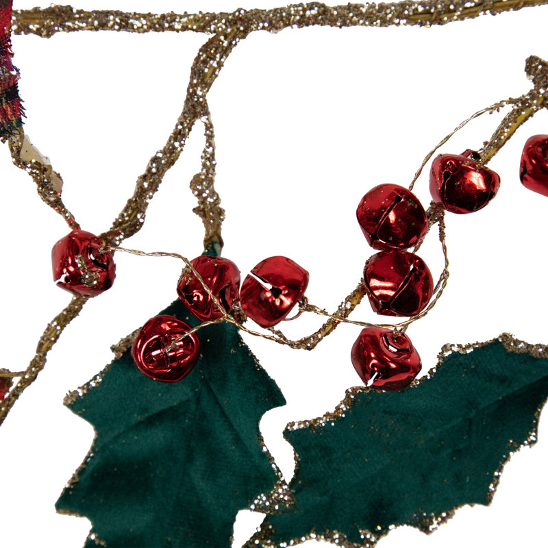 6'' in. Faux Holly Garland