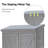 Outdoor Vertical Wooden Storage Shed with Metal Roof - 3-Tier Removable Shelves, Farmhouse Design Tool Cabinet for Garden, Patio & Lawn-115353254