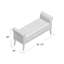 Banc de rangement rembourré Beedeville
