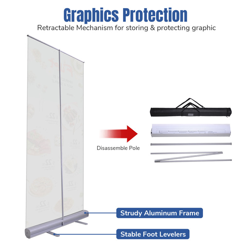 InstaHibit 10x8 Ft Pop Up Backdrop Booth Stand w/ 40"x79" Roll Up Banner Stand