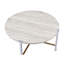 Table basse ronde avec cadre en métal