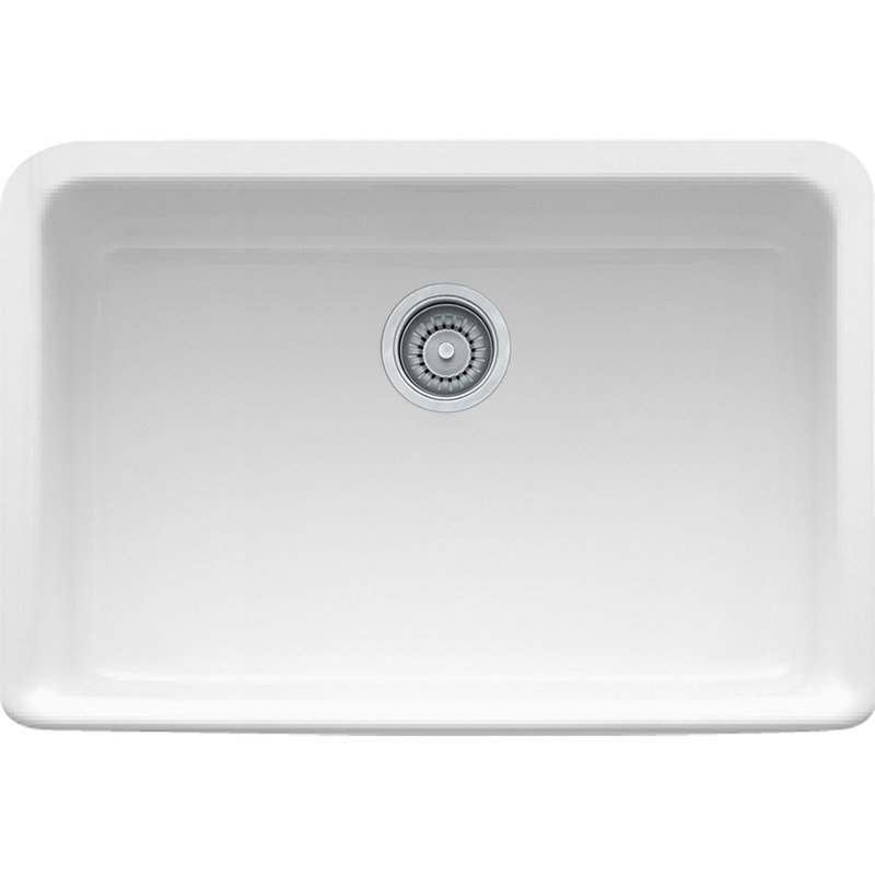 Manor House 28" L x 20" W Undermount Kitchen Sink, White