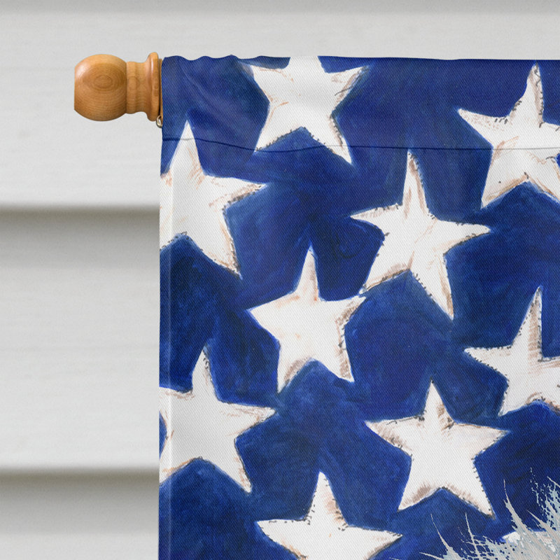 Polyester à 2 côtés 28 x 40 po drapeau maison, Bichon bolonais