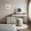 39.37"Brown Retro-Style Solid Wood Nightstand and Vanity Combo