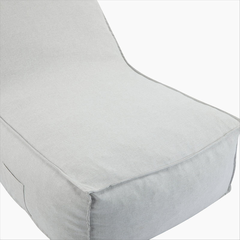 Fauteuil à billes d'extérieur, gris clair, ensemble de 2