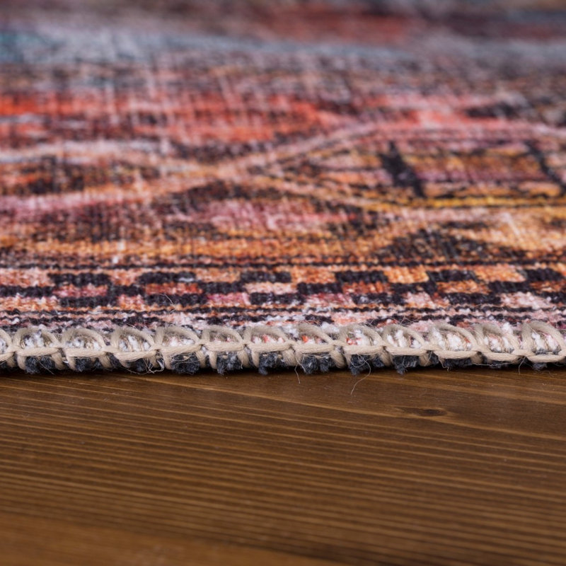 Premium Machine Washable Carpet, 4.6 x 6.2 Feet, 100% Polyester, 1850 g/m² | Pile Height: 0.2 Inches | Eco-Friendly Recycled Poly Cotton Underside | Perfect for Living Room, Bedroom, and High-Traffic Areas