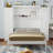 Murphy bed with 2 closets and storage shelves, multifunctional foldable platform bed frame