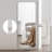 Full Body Mirror For Living Room Bedroom Cloakroom Wall-Mounted Round-Angle Dressing Mirror  Aviation Grade Aluminum