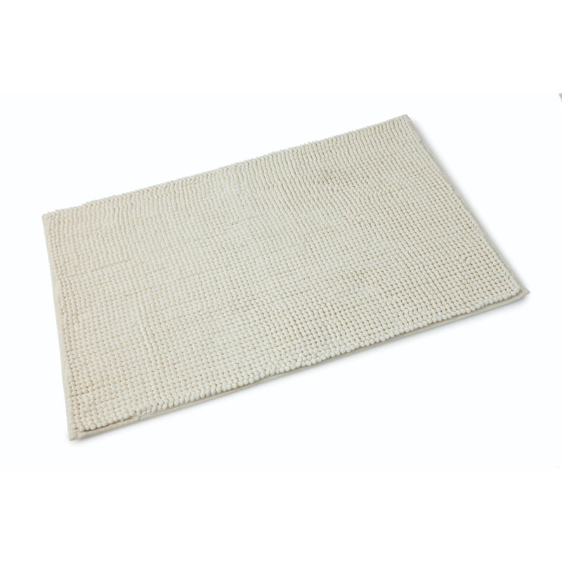 Microfibre Non-Slip Bath Rug, Vanilla