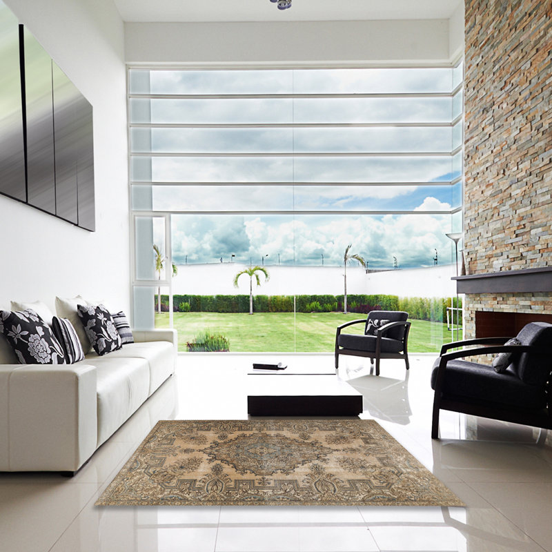 Alixton Oriental Indoor Rug, Square 6'