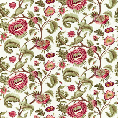 Flamestitch Tree Embroidery Fabric