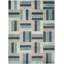 Tapis géométrique beige / vert / bleu Amrane-15106178
