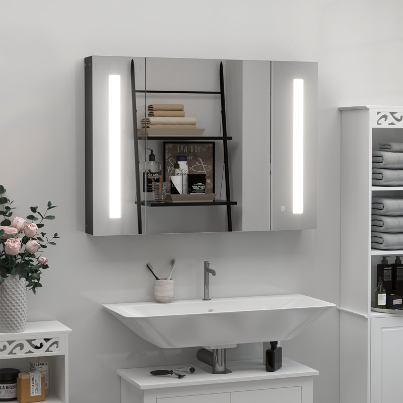 Armoire à pharmacie éclairée à DEL avec miroir Kleankin