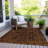 Machine Washable Indoor/Outdoor Xhevrie Paprika Rug-1011043864