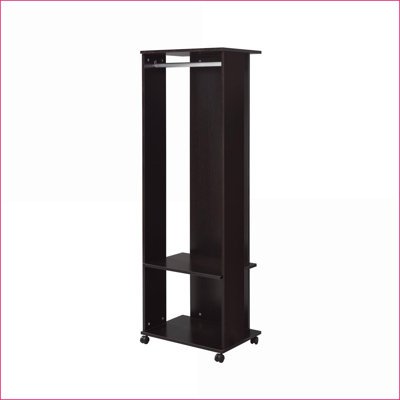 Arbre d'entrée, espresso moderne avec rangement, miroir et amp; Roulettes | Espresso | Bois synthétique