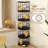 Rotating Bookshelf Tower 5 Tier, Spinning Bookcase, Revolving 360 Book Shelf Narrow Tall Bookcase, Vertical Turning Round Storage Bookshelf, Book Shelf Organizer For Bedroom, Living Room, Black-83536502