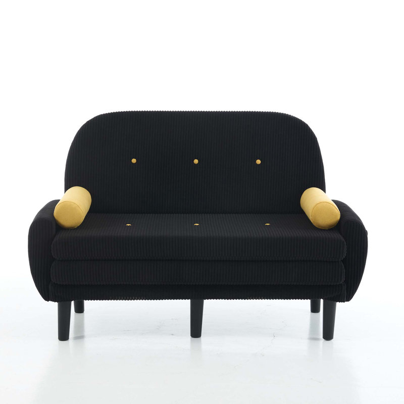 Fauteuil inclinable Corduroy, Noir
