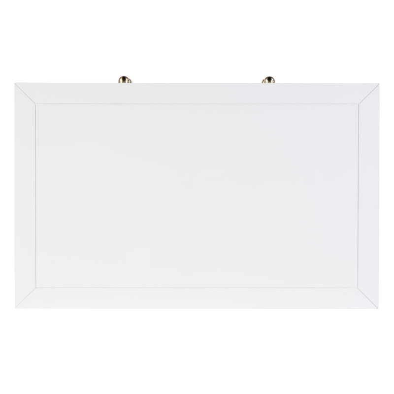 Table de chevet 2 tiroirs 28 po Celine, Blanc lisse