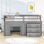 Ditlef Kids Twin Loft Bed with Drawers-2018682210