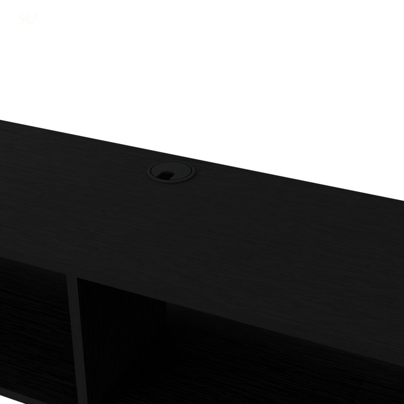 Rockwood Floating TV Stand With Open Storage Shelves And Cable Management, Perfect For Modern Living Rooms And Space-Saving Design.