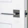 Viaggio Quadrato Rosette Privacy With Brezza Lever In Titanium Grey