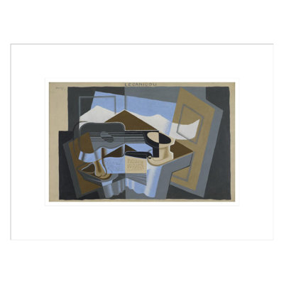 Le Canigou par Juan Gris - estampe numérique encadrée