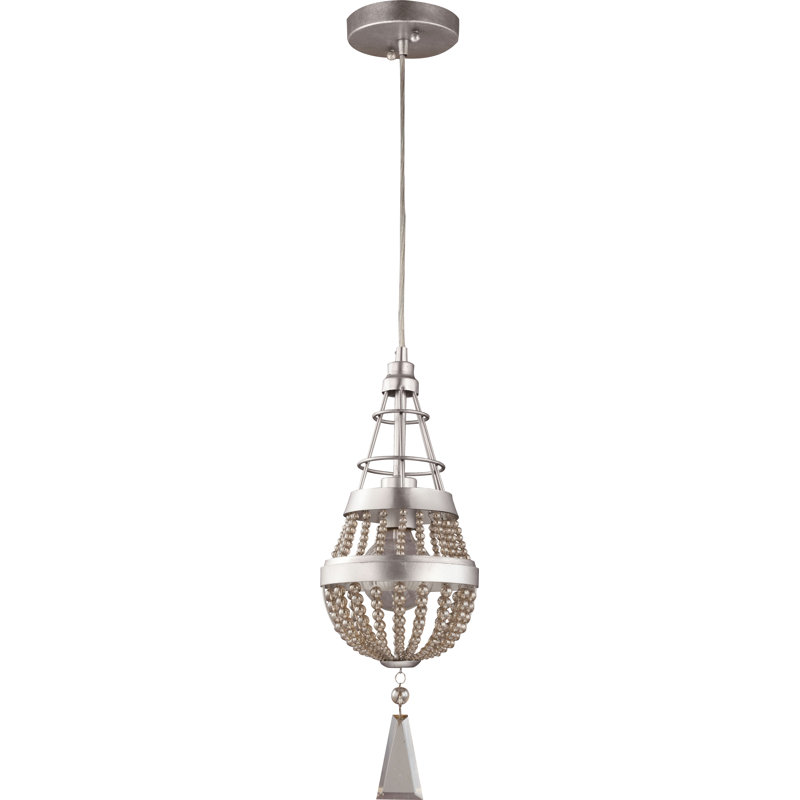 Luminaire suspendu en forme de goutte à 1 lumière Ozzie, Doré