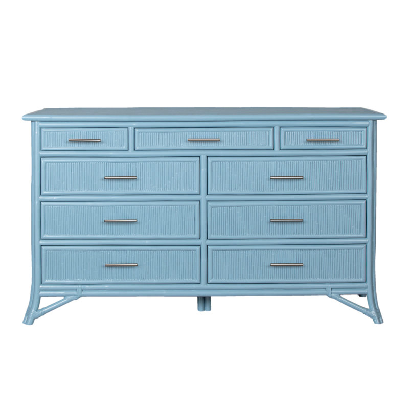 Bermuda 9 - Drawer Dresser, Pool Blue