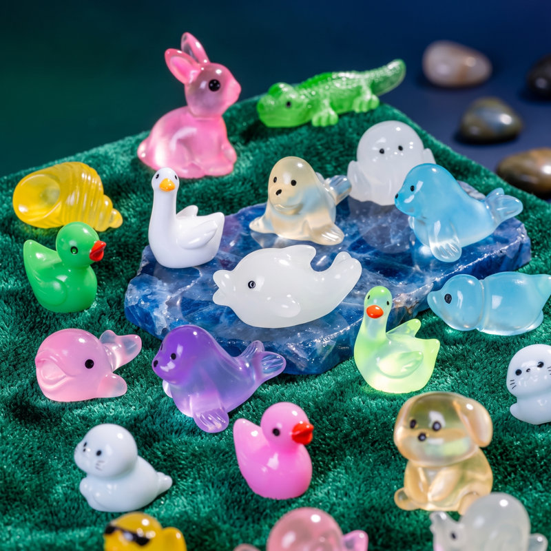 Ensemble de 130 figurines d'animaux en résine assorties de 130 pièces, mini statues de faune en vrac, accessoires de micro ornement pour décor de jardin de fées, projets de bricolage, décor caché et paysage d'aquarium