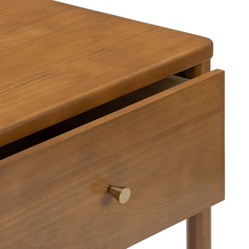 Harbor 1 Drawer Nightstand, Pecan, Pecan