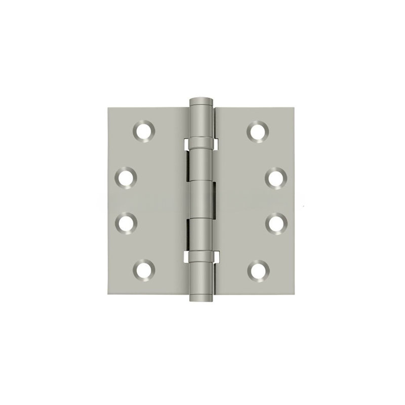 102'' x 102'' Butt Bearing Hinge, Brushed Nickel