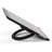 M&T Displays Universal Desktop Tablet Holder Mount – Black Hard Cover Stand for 9.7 Inch Tablets, iPad, E-Readers, Drawing Pads – Adjustable Plastic Support, Portrait & Landscape Anti-Slip Design